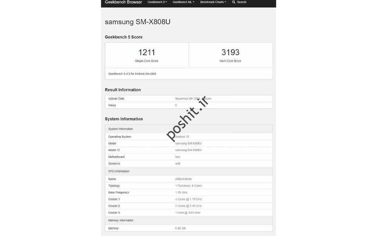 Samsung Galaxy Tab S8 با اسنپدراگون 898 در Geeking